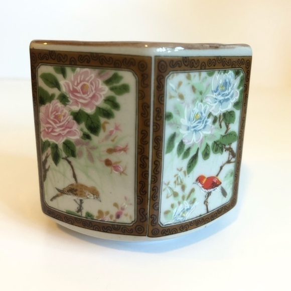 Six sides hexagon cup - Andrea by Sadek flowers and bird - Picture 3 of 4